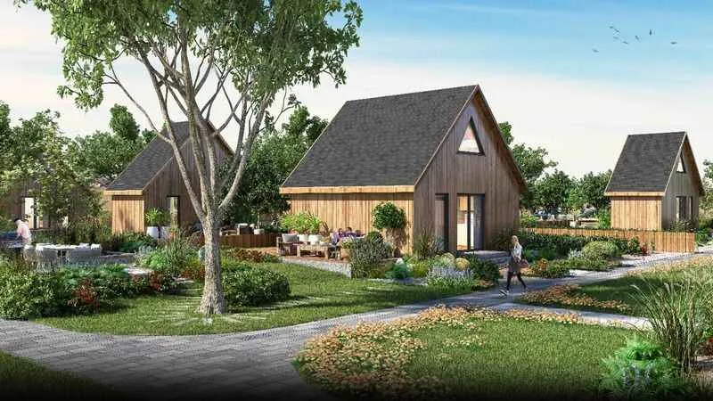 Türkiye’nin İlk Bungalov Mahallesi “Yeşil Mahalle” görücüye çıktı