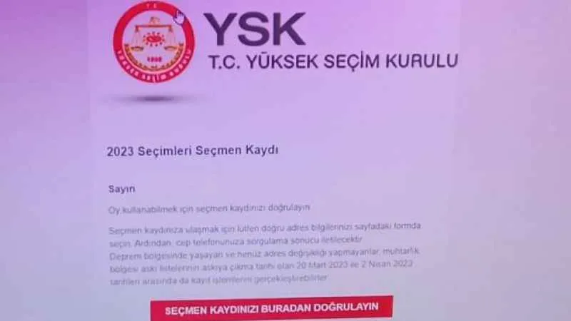 "Seçmen kaydınızı sorguladınız mı"? tuzağına dikkat