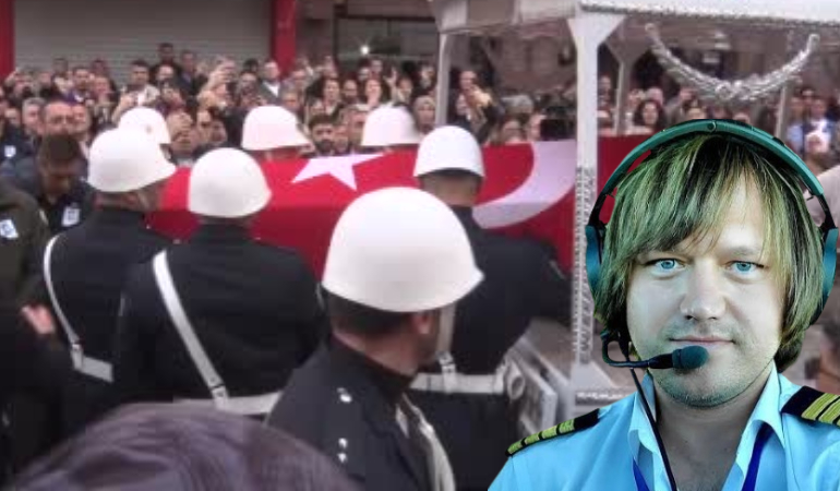Pilot Hasan Bahar Son Yolculuğuna Uğurlandı